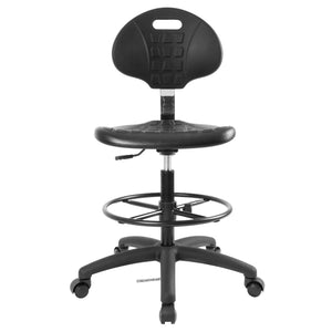 Cleanroom Ergonomic ESD Chair Stool (Self-Braking Caster)