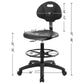 Cleanroom Ergonomic ESD Chair Stool (Nylon Caster)