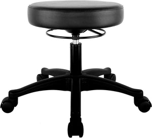 15" Heavy Duty Table Height Adjustable Round Seat Stool (Nylon Caster)