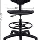 Deluxe Polyurethane 10' Adjustable Height Drafting Lab Stool Chair (Rubber Caster)
