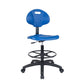 Deluxe Polyurethane Drafting Lab Stool Chair (Self-Braking Wheels)
