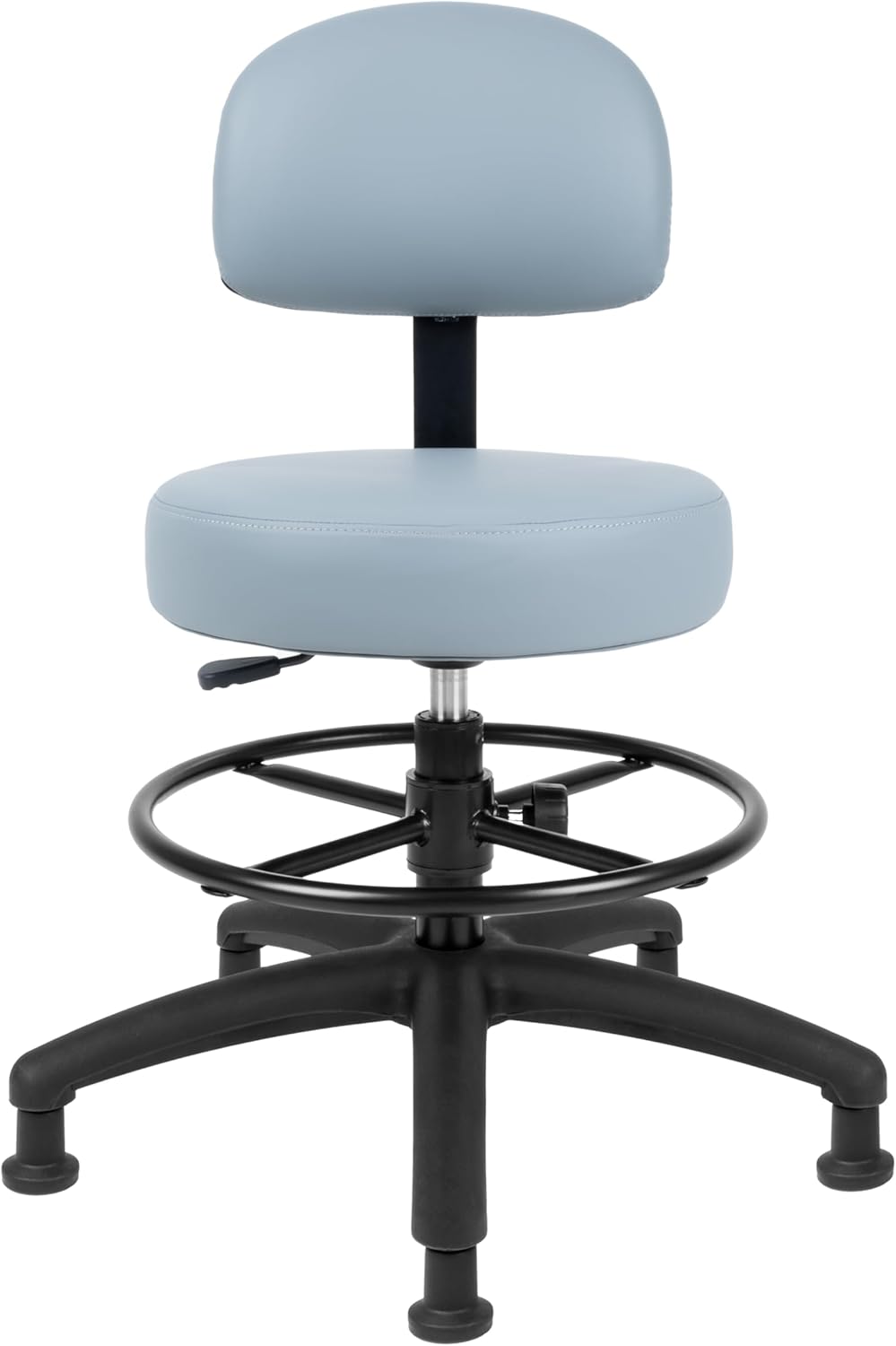 Med. Bench Height Grey Multi-Purpose Medical Spa Drafting Stool (Glide)