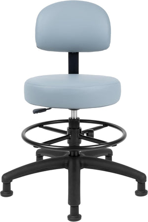 Med. Bench Height Grey Multi-Purpose Medical Spa Drafting Stool (Glide)