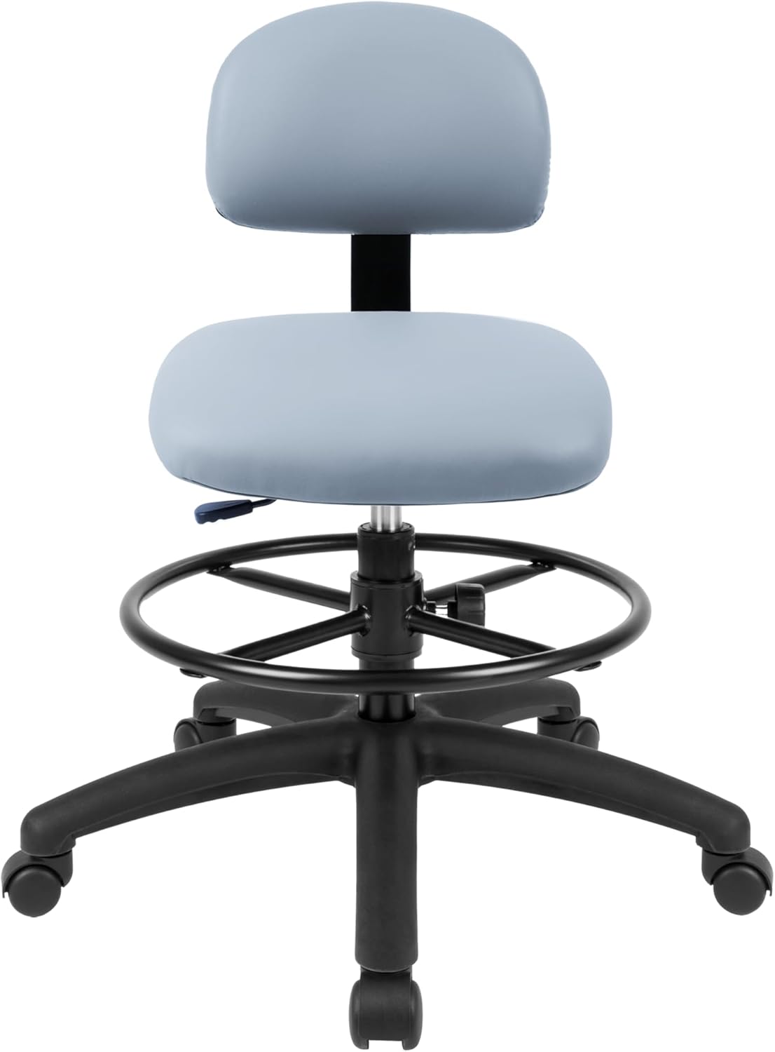 Med. Bench Height Grey Multi-Purpose Chair (Standard Caster)