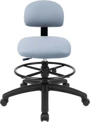Med. Bench Height Grey Multi-Purpose Chair (Standard Caster)