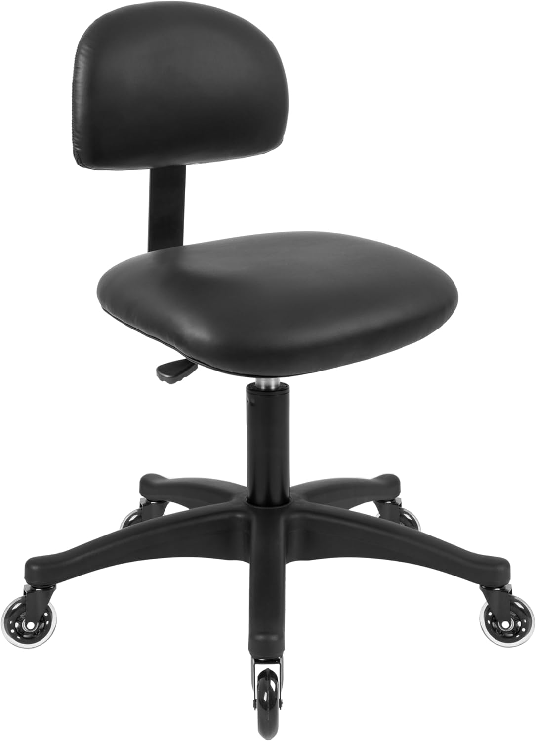 Table Height Black Economical Multi-Purpose Chair (Blade Wheels)