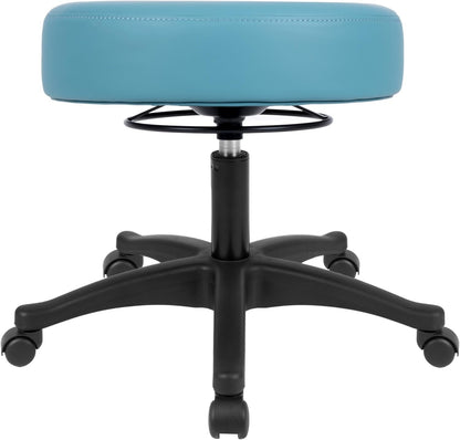 17" Blue Table Height Adjustable All-Purpose Stool (Standard Caster)