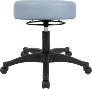 15" Gray Table Height Adjustable All-Purpose Stool (Standard Caster)