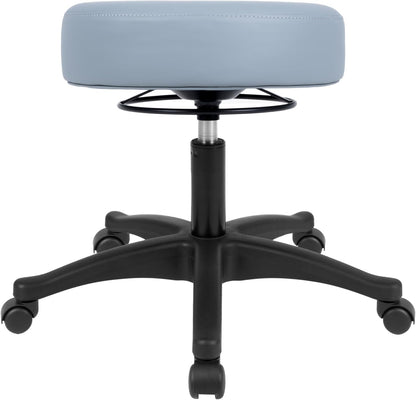 15" Gray Table Height Adjustable All-Purpose Stool (Standard Caster)