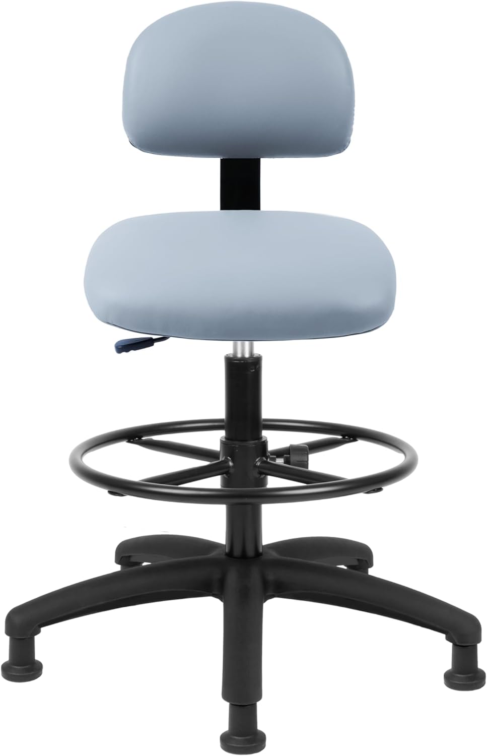 Tall Bench Height Grey Multi-Purpose Drafting Chair (Glide)