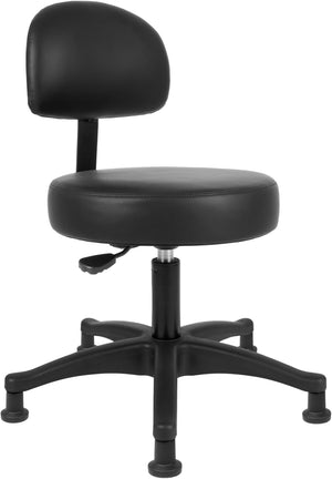 Table Height Black Multi-Purpose Medical Spa Drafting Stool (Glide)