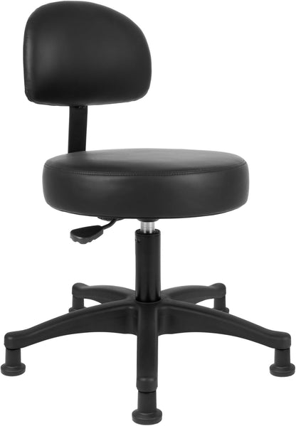 Table Height Black Multi-Purpose Medical Spa Drafting Stool (Glide)