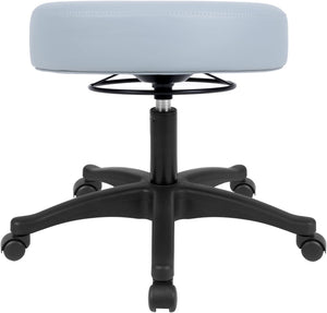 17" Gray Table Height Adjustable All-Purpose Stool (Standard Caster)