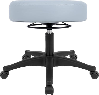 17" Gray Table Height Adjustable All-Purpose Stool (Standard Caster)