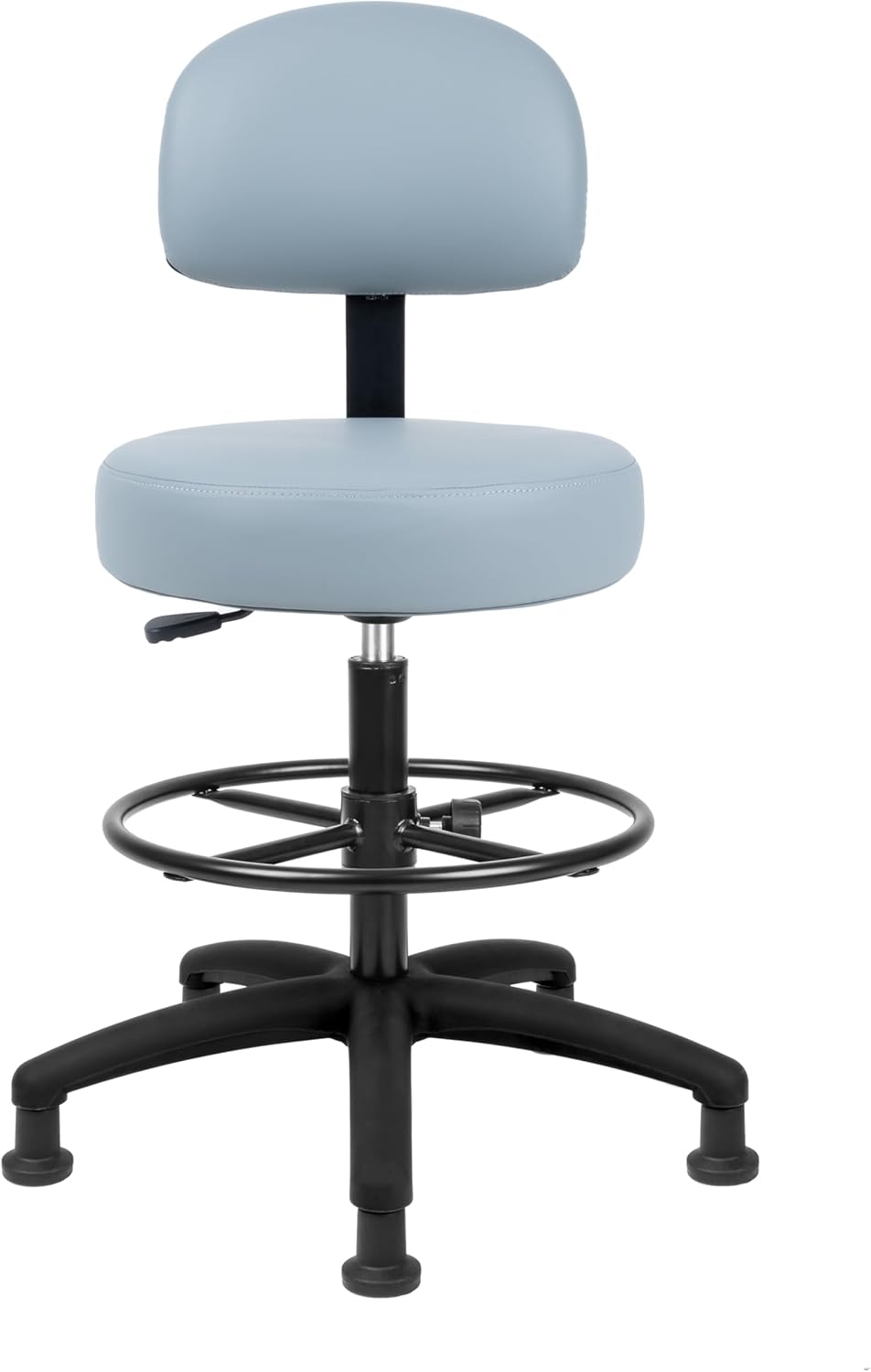 Tall Bench Height Grey Multi-Purpose Medical Spa Drafting Stool (Glide)