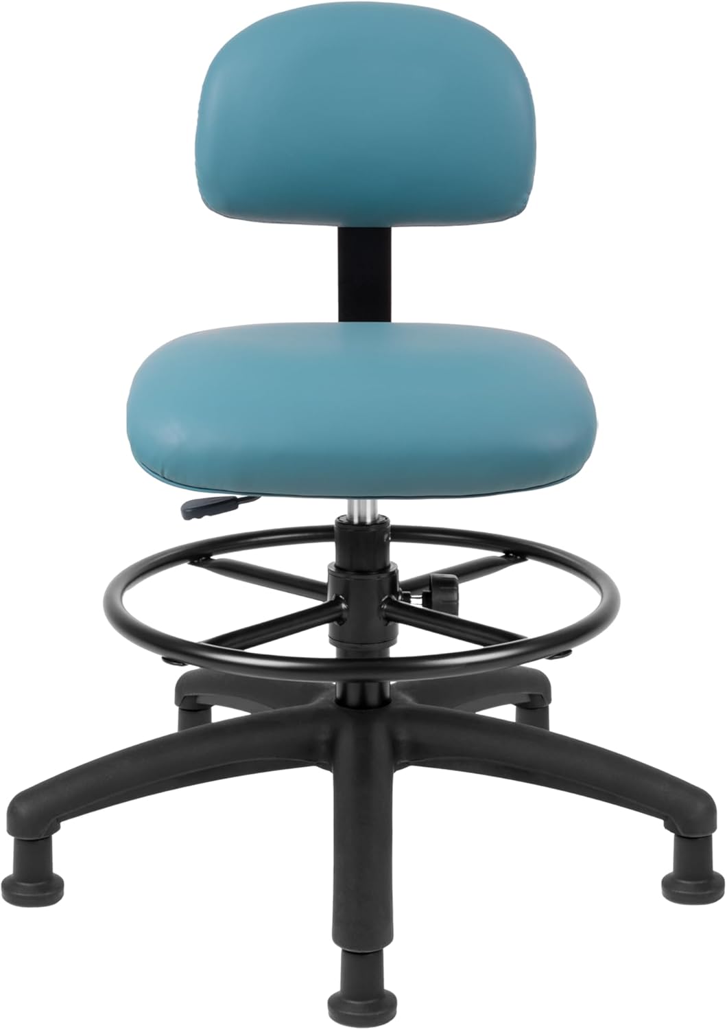 Med. Bench Height Blue Multi-Purpose Drafting Chair (Glide)