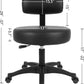 Table Height Black Multi-Purpose Medical Spa Drafting Stool (Self-Braking Caster)