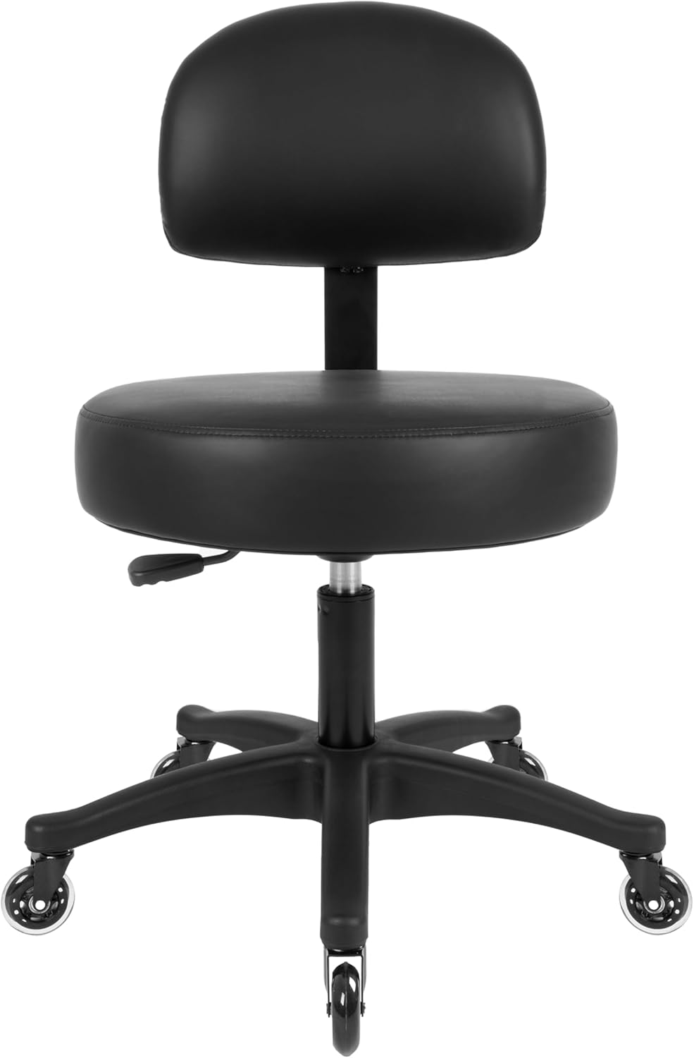 Table Height Black Economical Multi-Purpose Medical Spa Stool (Blade Wheels)