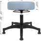 15" Gray Table Height Adjustable All-Purpose Stool (Glide)