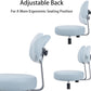 Med. Bench Height Grey Multi-Purpose Medical Spa Drafting Stool (Blade Wheels)