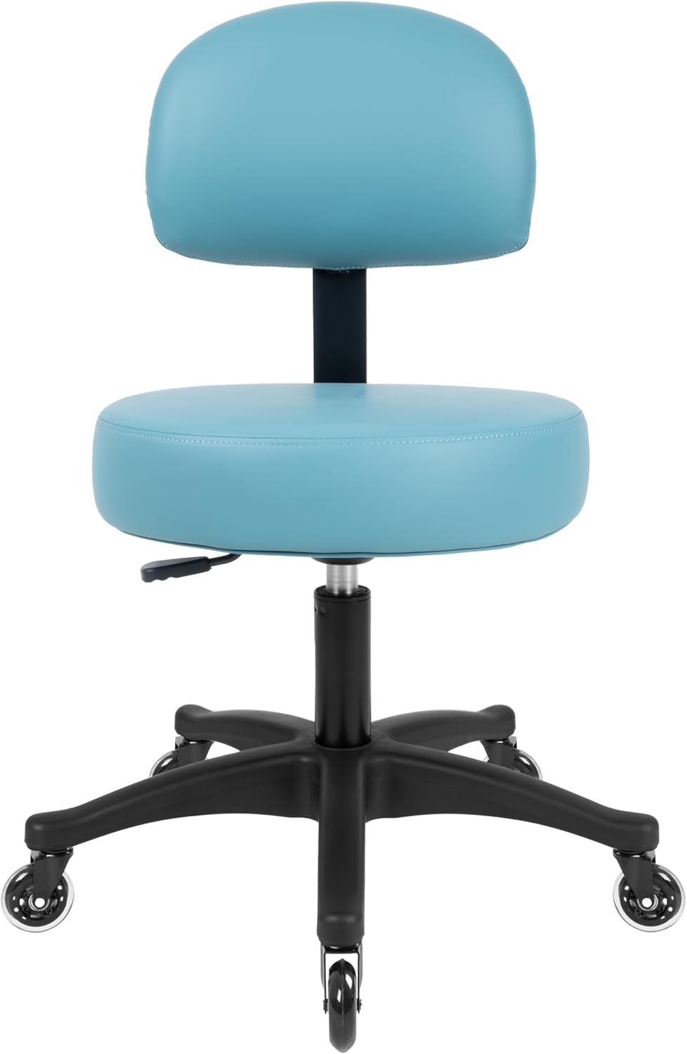 Table Height Blue Economical Multi-Purpose Medical Spa Drafting Stool (Blade Wheels)