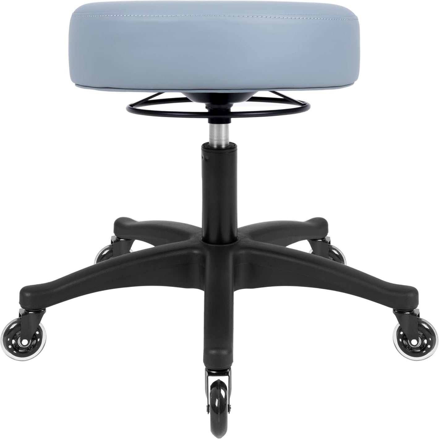 15" Gray Table Height Adjustable All-Purpose Stools (Blade Wheels)