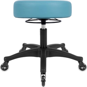 15" Blue Table Height Adjustable All-Purpose Stools (Blade Wheels)