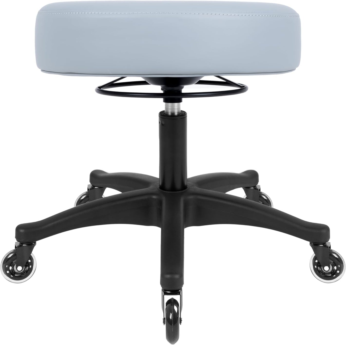 17" Gray Table Height Adjustable All-Purpose Stools (Blade Wheels)