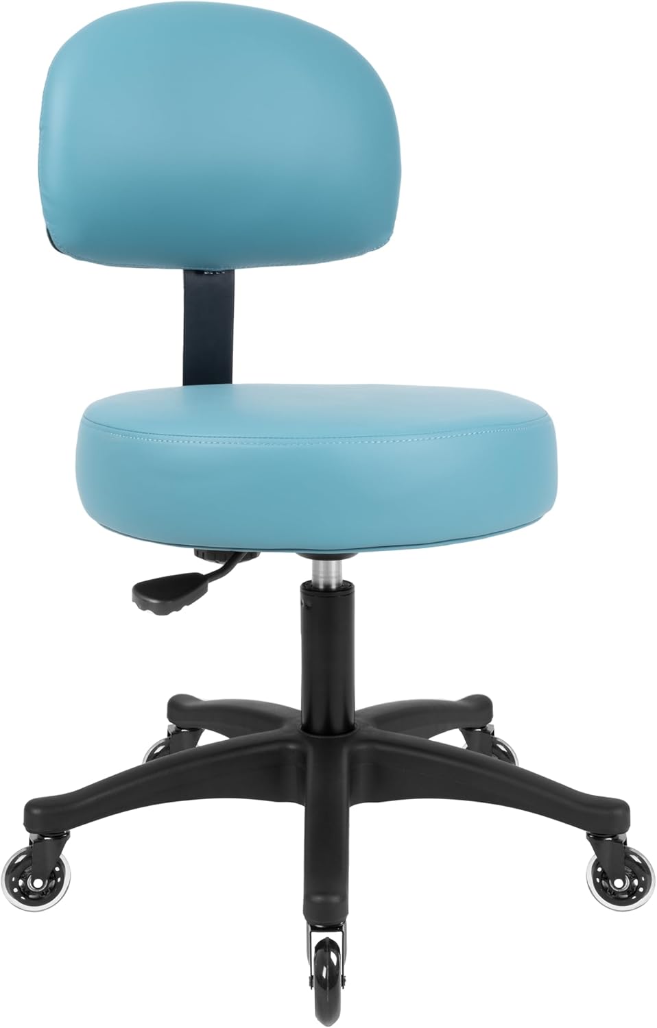 Table Height Blue Economical Multi-Purpose Medical Spa Stool (Blade Wheels)