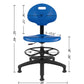 Deluxe Polyurethane Drafting Lab Stool Chair (Glide)