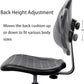 Deluxe Polyurethane 10'' Drafting Lab Stool Chair Nylon