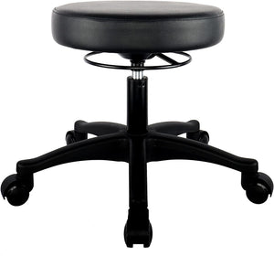 15" Heavy Duty Table Height Adjustable Round Seat Stool Self Brake