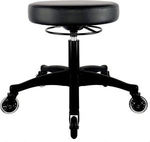 15" Heavy Duty Table Height Adjustable Round Seat Stool Rubber