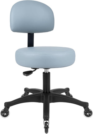 Table Height Grey Economical Multi-Purpose Medical Spa Stool (Blade Wheels)
